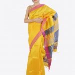 Yellow Colour Ghicha Silk Saree