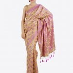 Khadi Silk Saree in Bright Purple Kingkhap Design