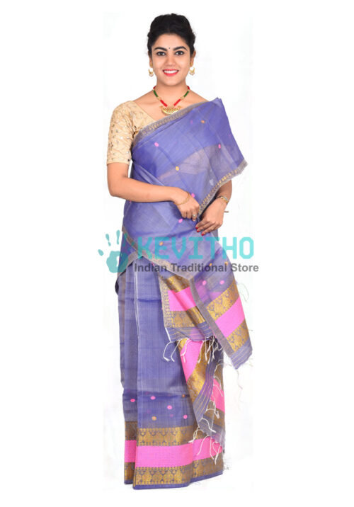 Purple Mekhela chador