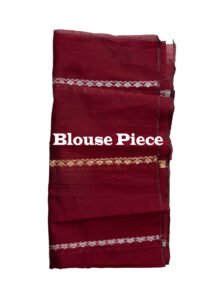 Maroon Mekhela Chador