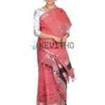 Pure Nuni Pink Mekhela chador