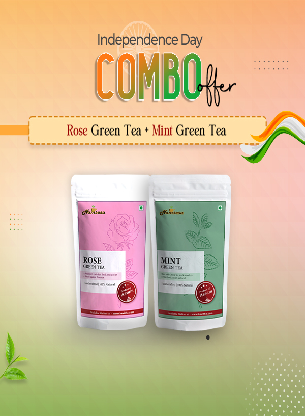 Combo Offer - Rose Green Tea and Mint Green Tea